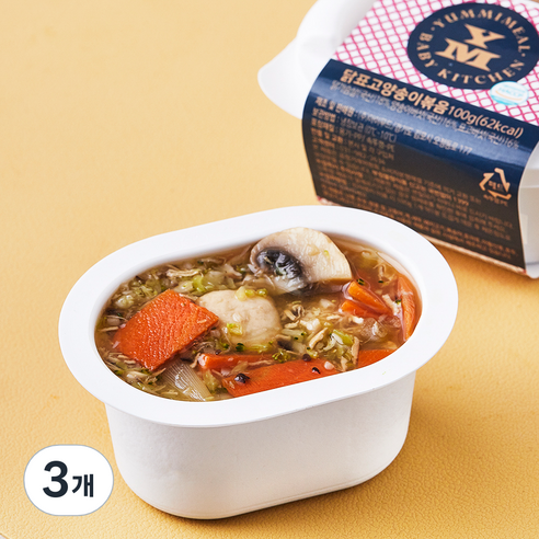 얌이밀 닭표고양송이볶음, 100g, 3개