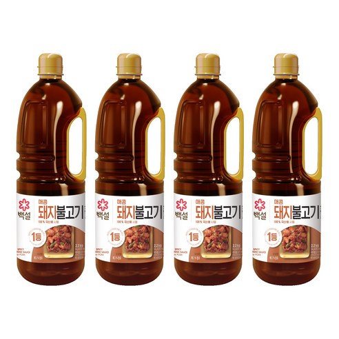 백설 돼지불고기양념, 2.2kg, 4개