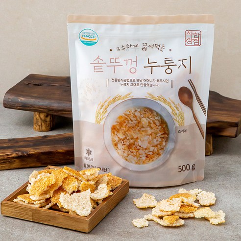 착한상점 구수하게 끓여먹는 솥뚜껑 누룽지, 500g, 4개