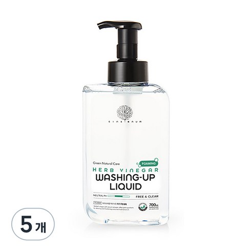 아이너바움 아기 주방세제 무향 거품형, 700ml, 5개