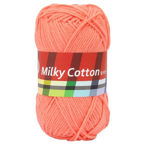 브랜드얀 밀키코튼 레드 뜨개실, 23딥피치, 1개