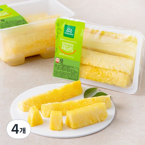 만나다 파인애플, 600g, 4개