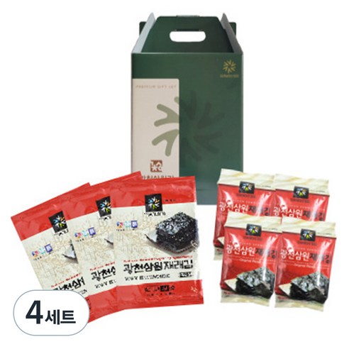 광천삼원푸드 김 선물세트 1호, 4세트