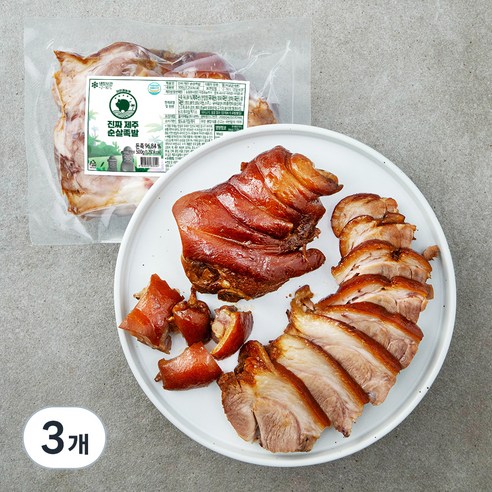 자연과농부 진짜 제주 순살족발, 500g, 3개