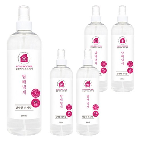 더허브샵 홈닥터 룸 앤 에어 탈취 스프레이 담배냄새 본품, 5개, 500ml
