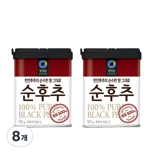 청정원 순후추, 50g, 8개