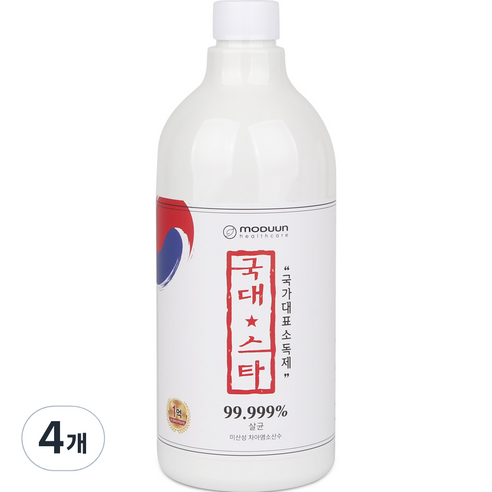 국대스타 살균소독제 리필용, 1L, 4개