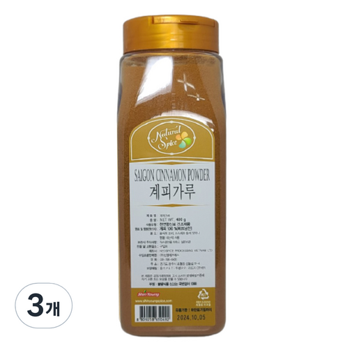 내츄럴스파이스 신영 계피가루 400g 1개 내츄럴스파이스 신영 계피가루 400g 1개