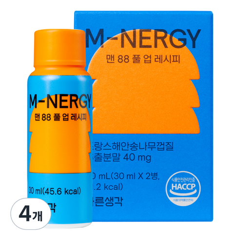 바른생각 맨 88 풀 업 아르기닌 레시피 2p, 60ml, 4개