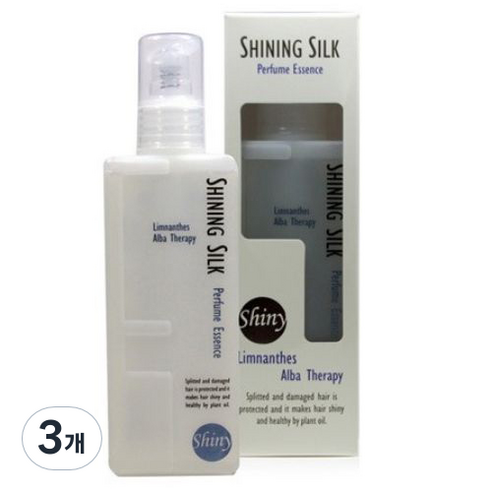 샤이닝 실크 퍼퓸 헤어 에센스, 155ml, 3개