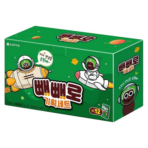 빼빼로 아몬드, 444g, 1개