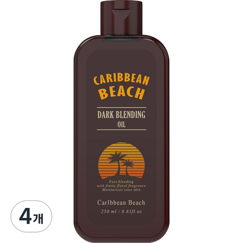 터치미 캐리비안 비치 다크 블렌딩 오일, 4개, 250ml
