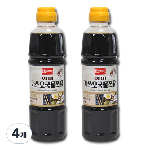 화미 가쓰오 국물 쯔유, 600g, 4개