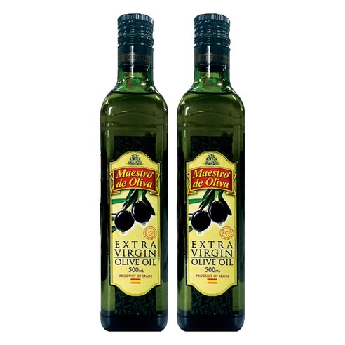 마에스트로데올리바 엑스트라버진 올리브유, 500ml, 2개