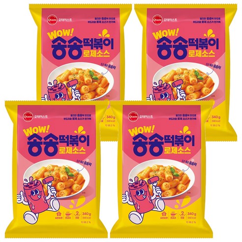 오테이스트 송송떡볶이 로제소스, 340g, 4개