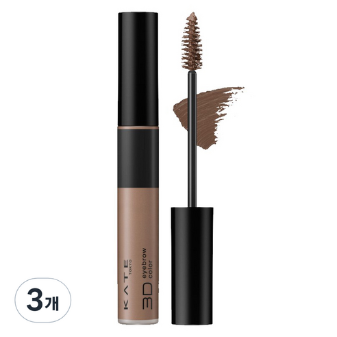 케이트 3D 아이브로우 컬러 Z 6.3g, BR-7 다크크레이지, 3개