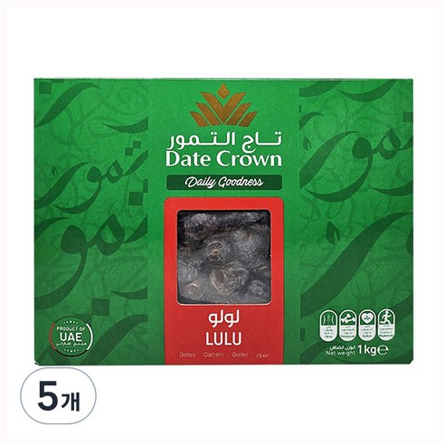 데이트크라운 루루 대추야자, 1kg, 5개