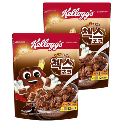 첵스초코 오곡으로 만든 시리얼, 570g, 2개