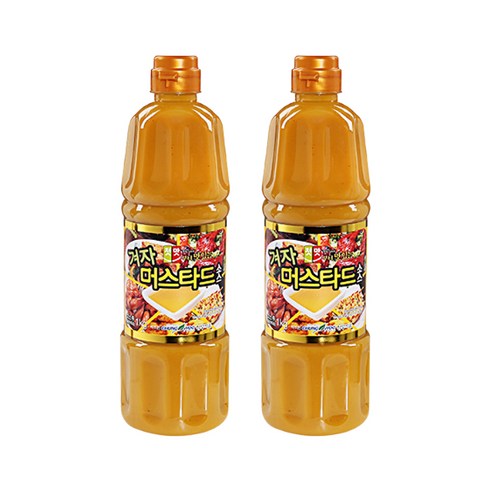 첫맛 겨자 머스타드 소스, 1kg, 2개