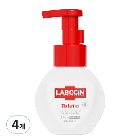 랩신 토탈 핸드워시 본품, 250ml, 4개