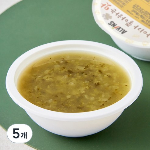 엘빈즈 시금치 무우 된장 국, 160g, 5개