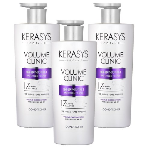 케라시스 볼륨 클리닉 단백질 컨디셔너, 600ml, 3개