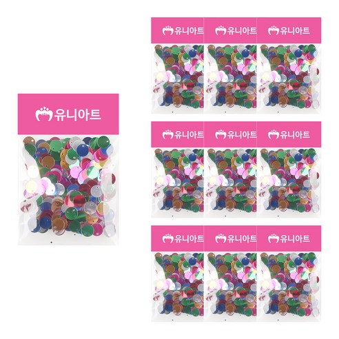 유니아트 1000 스팡클 비즈, 원(소), 10개입