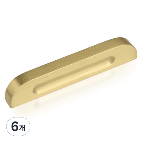 모네스페스 가구손잡이 메트로 황동 64mm, 6개