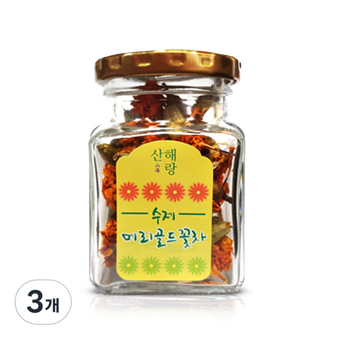 산해랑 메리골드 꽃차, 12g, 1개입, 3개