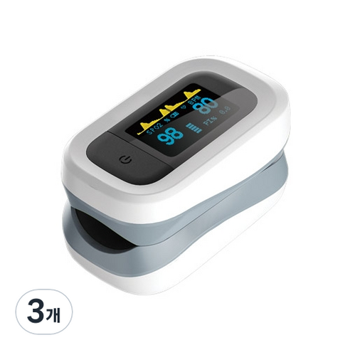 웰스 옥시미터 산소포화도 측정기 YK-82C, 3개