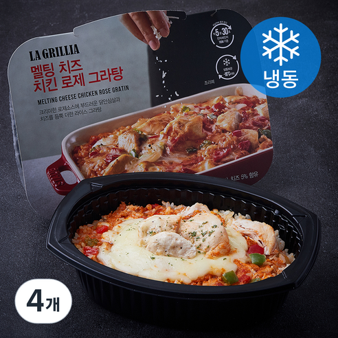 라그릴리아 멜팅치즈 치킨 로제 그라탕 (냉동), 360g, 4개