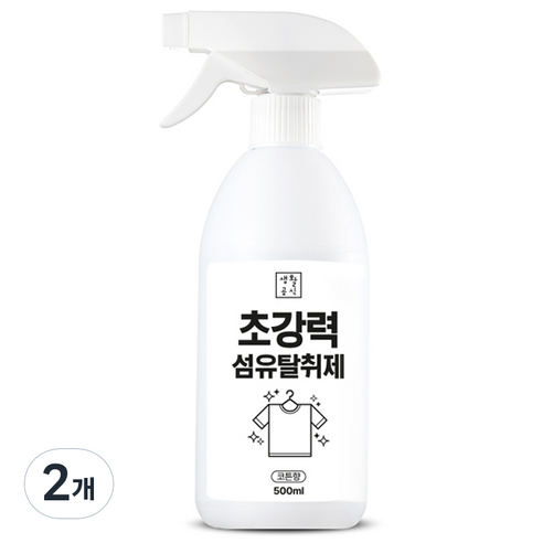 생활공식 초강력 탈취 오리지널 섬유탈취제, 500ml, 2개