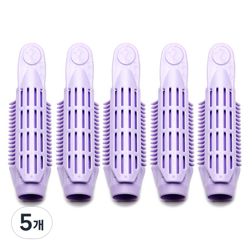 셀리본 헤어볼륨롤스타 뿌리 볼륨업 집게 5p, 5개, 바이올렛