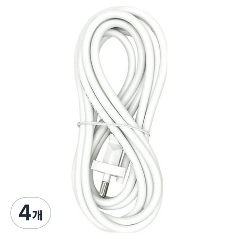 코텍스 파워코드, 화이트, 4개, 3m