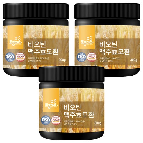 토종마을 비오틴 맥주효모환, 3개, 300g