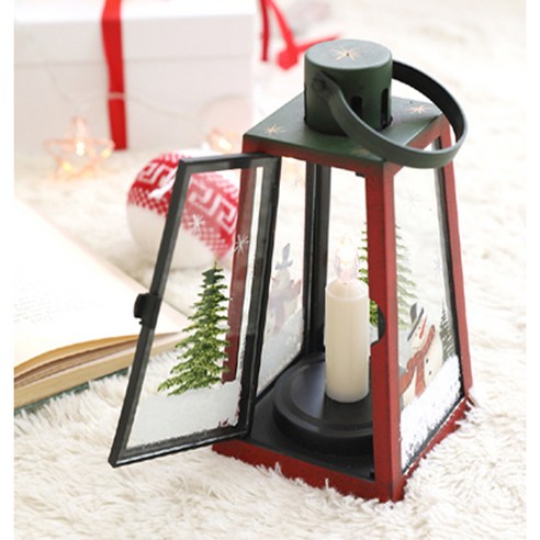歡樂村 聖誕節 聖誕裝飾品 聖誕樹裝飾品 聖誕飾品 聖誕飾品 LED燭台 燈塔 燭台