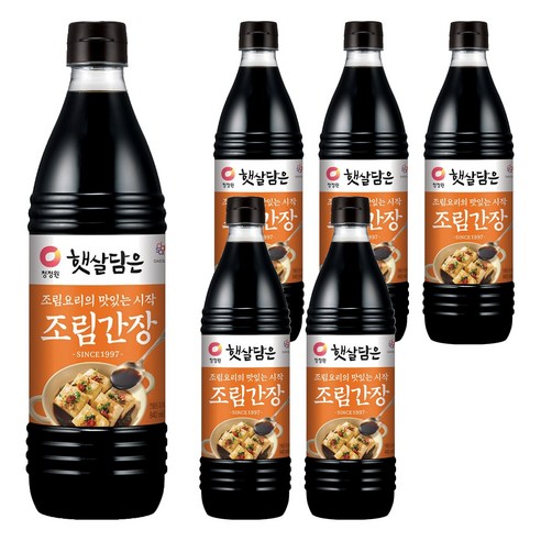 청정원 햇살담은 조림간장, 840ml, 6개