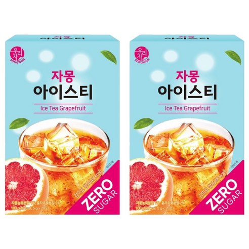 우리차 자몽 아이스티 20p, 5g, 20개입, 2개