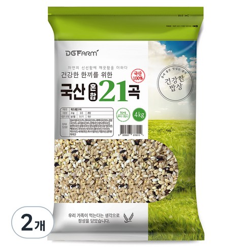 국산 혼합 21곡, 4kg, 2개