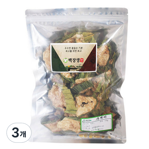 백장생 수세미, 100g, 3개