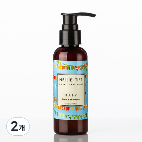 넬리티어 베이비 바스앤샴푸, 120ml, 2개