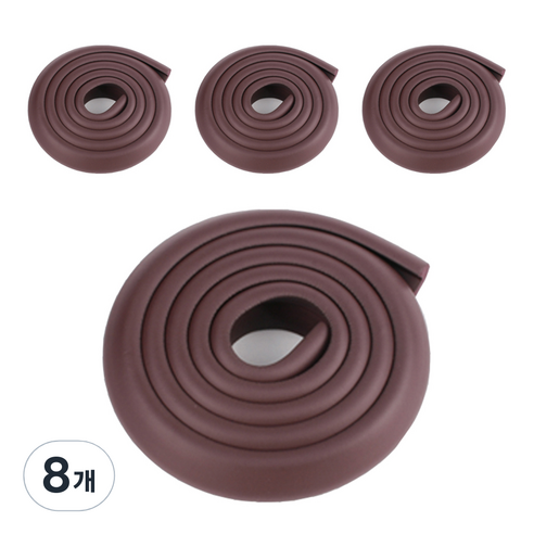 ECOM 모서리 보호대 일반 다크월넛, 8개