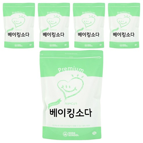 소다스쿨 프리미엄 베이킹소다, 3kg, 5개