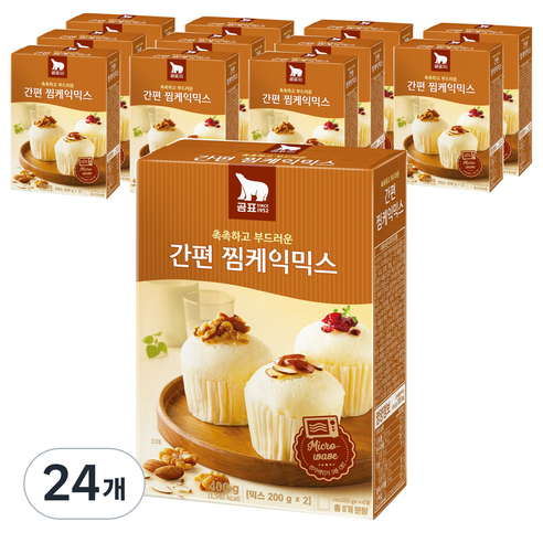 곰표 간편 찜케익믹스, 24개, 400g