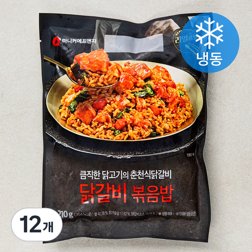 마니커에프앤지 닭갈비 볶음밥 (냉동), 210g, 12개