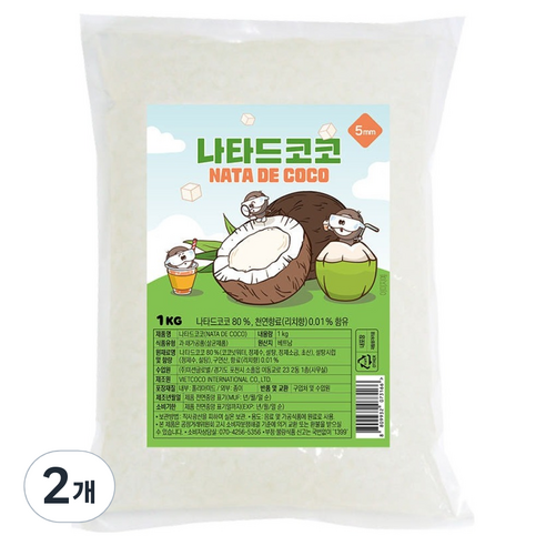 나타드코코 코코넛젤리 큐브타입 5mm