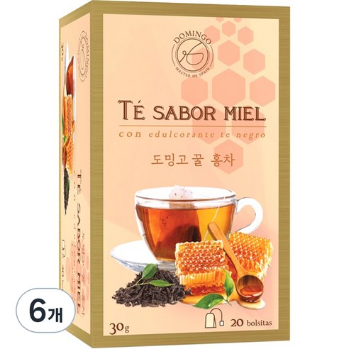 도밍고 꿀 홍차, 1.5g, 20개입, 6개