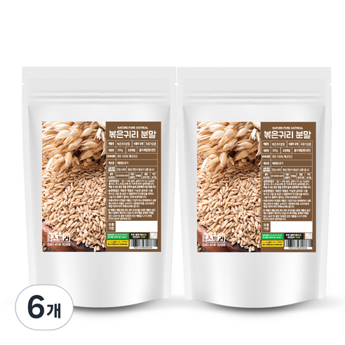 건강스토리 볶음귀리 가루, 300g, 6개