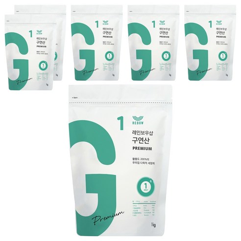 레인보우샵 구연산 프리미엄, 1kg, 6개