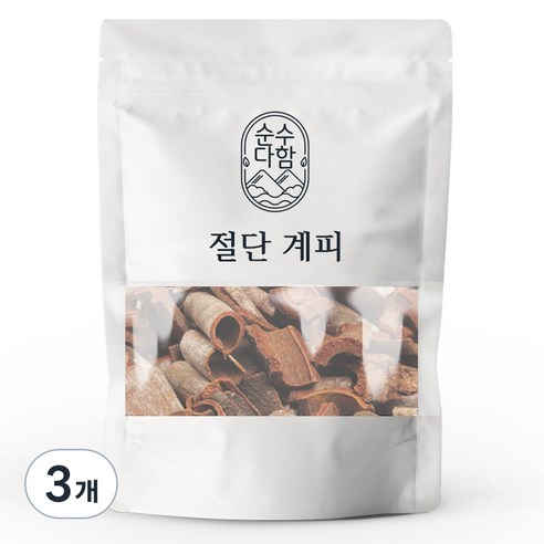 순수다함 절단계피, 200g, 3개